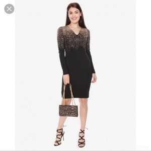 Just Cavalli Black fitted dress NWOT Studded